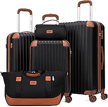 Cosbarn Luggage Sets 5 Piece Suitcases with Wheels, Suitcase Set ABS H — Our recommended pick for most buyers
