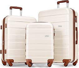 Luggage 3 Pcs ABS Hardside Luggage Sets Spinner Wheels Suitcases — Our recommended pick for most buyers