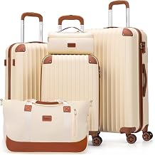 Cosbarn Luggage Sets 5 Piece Suitcases with Wheels, Suitcase Set ABS H — How the options on this page compare